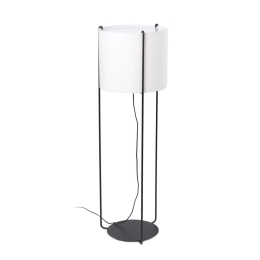 Φωτιστικό Δαπέδου Drum 24023-33 E27 15W Black - Beige Faro Barcelona