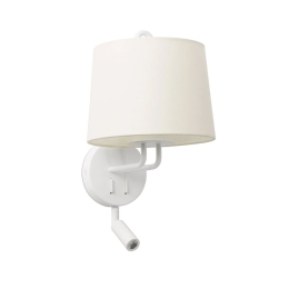 Φωτιστικό Τοίχου - Απλίκα Montreal 24032-01 E27 15W Με Reader 2700K, 150Lm White Faro Barcelona
