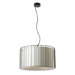 Φωτιστικό Οροφής Κρεμαστό Linda 29313 1xE27 15W Black Faro Barcelona