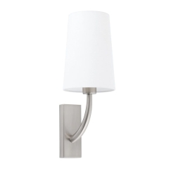 Φωτιστικό Τοίχου - Απλίκα Rem 29680-19 E27 max 15W Matt Nickel - White Faro Barcelona
