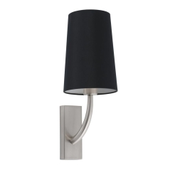 Φωτιστικό Τοίχου - Απλίκα Rem 29680-21 E27 max 15W Matt Nickel - Black Faro Barcelona