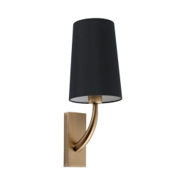 Φωτιστικό Τοίχου - Απλίκα Rem 29681-21 E27 max 15W Old Gold - Black Faro Barcelona