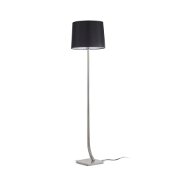 Φωτιστικό Δαπέδου Rem 29686-09 E27 max 15W Nickel - Black Faro Barcelona