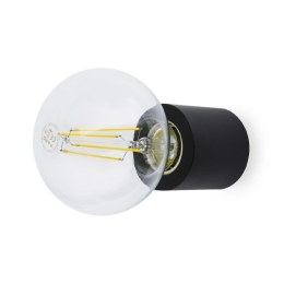 Φωτιστικό Τοίχου - Οροφής Ten 62151 E27 max 15W Matt Black Faro Barcelona