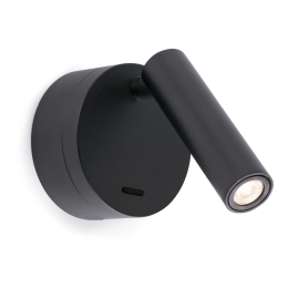Φωτιστικό Τοίχου - Reader Boc LED 3W 3000K 130Lm Black Faro Barcelona