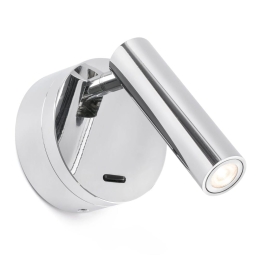 Φωτιστικό Τοίχου - Reader Boc LED 3W 3000K 130Lm Chrome Faro Barcelona
