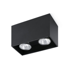 Φωτιστικό Οροφής - Spot Tecto 2xGU10 max 8W Black Faro Barcelona