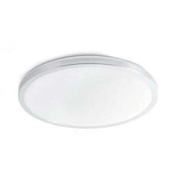 Φωτιστικό Οροφής - Πλαφονιέρα Foro 63405 LED 24W 3000K 2000Lm Nickel Faro Barcelona Αλουμίνιο,Pmma