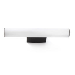 Φωτιστικό Μπάνιου - Τοίχου Volga 63512 LED 5W 3000K 350Lm Black Faro Barcelona Αλουμίνιο