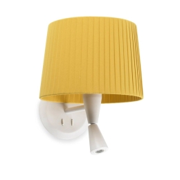 Φωτιστικό Τοίχου - Απλίκα Samba 64308-36 E27 Mε Reader 3W 3000K 280Lm White-Yellow Faro Barcelona