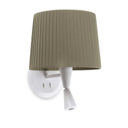 Φωτιστικό Τοίχου - Απλίκα Samba 64308-37 E27 Mε Reader 3W 3000K 280Lm White -Green Faro Barcelona
