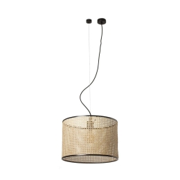 Φωτιστικό Οροφής Κρεμαστό Mambo 64314-49 ø45cm E27 max 15W Black Faro Barcelona