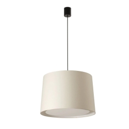 Φωτιστικό Οροφής Κρεμαστό Conga 64315-55 E27 max 15W Black-Beige Faro Barcelona