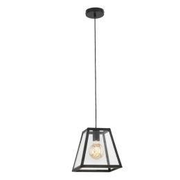 Φωτιστικό Οροφής Κρεμαστό Rose 65082 E27 max 15W Black Faro Barcelona