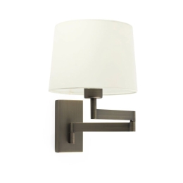 Φωτιστικό Τοίχου - Απλίκα Artis Articulated 68494-02 E27 max 15W Bronze - Beige Faro Barcelona