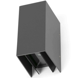 Φωτιστικό Τοίχου-Απλίκα Blind 70634 7,4x10,5x16,5cm 2xLed 180lm 6W 3000K Dark Grey Faro Barcelona
