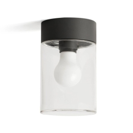 Φωτιστικό Οροφής Kila 71740 E27 max 15W Dark Grey-Transparent Faro Barcelona