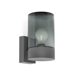 Φωτιστικό Τοίχου - Απλίκα Kila 71744 E27 max 15W Dark Grey-Fume Faro Barcelona