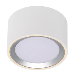 Φωτιστικό Οροφής - Πλαφονιέρα Fallon 47540132 Led 2700K 500lm 10x6cm White-Brushed Steel Nordlux