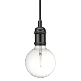 Φωτιστικό Οροφής Κρεμαστό Avra 84800003 E27 60W 5,1x10,2cm Black-Chrome Nordlux