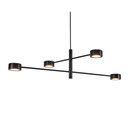 Φωτιστικό Οροφής Κρεμαστό Clyde 2010803003 Led 4X5W 2700K 4x350lm Black Nordlux