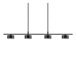 Φωτιστικό Οροφής - Ράγα Clyde 4 2010813003 Led 4X5W 2700K 4x350lm 115x9,3cm Black Nordlux