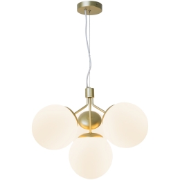 Φωτιστικό Οροφής Κρεμαστό Ivona 4 2112153035 E27 28W 54,2x41,5x200cm Brass Nordlux