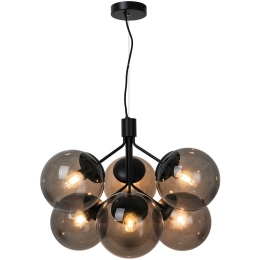Φωτιστικό Οροφής Κρεμαστό Ivona 6 2112163003 E27 28W Black Nordlux