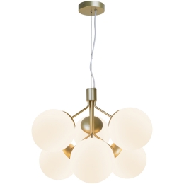 Φωτιστικό Οροφής Κρεμαστό Ivona 6 2112163035 E27 28W Brass Nordlux