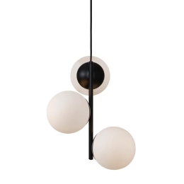 Φωτιστικό Οροφής Κρεμαστό Lilly 48603003 E14 3X40W 15x36,5cm Black Nordlux