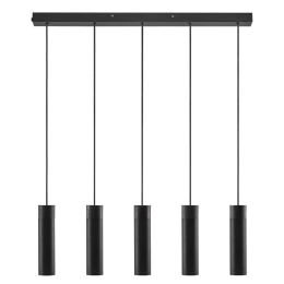 Φωτιστικό Οροφής - Ράγα Tilo 5 2010483003 GU10 24,6x80,6cm Black Nordlux