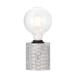 Επιτραπέζιο Φωτιστικό Hollywood 46645000 E27 60W 10,8x12,8cm Transparent Nordlux