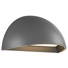 Φωτιστικό Τοίχου Arcus Smart 2019001010 20x10 Dimmable Led 440Lm 9,5W 2700K IP54 Grey Nordlux Αλουμίνιο, Πλαστικό