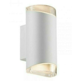 Φωτιστικό Τοίχου Arn Double 45481001 11x22cm 2xGU10 28W IP44 White Nordlux Αλουμίνιο, Πλαστικό