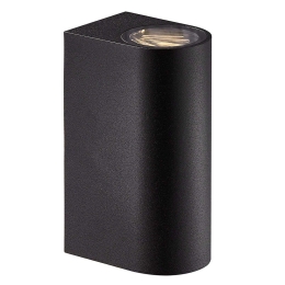 Φωτιστικό Τοίχου Asbol 84971003 9,5x15cm Led 2x150Lm 6,5W 3000K IP44 Black Nordlux Αλουμίνιο,Γυαλί