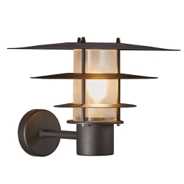 Φωτιστικό Τοίχου Bastia 35 2118051003 38,6x24,3cm 1xE27 20W IP54 Black Nordlux Μέταλλο,Πλαστικό