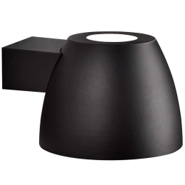 Φωτιστικό Τοίχου Bell 76391003 24,5x15cm 1xE27 15W IP44 Black Nordlux Αλουμίνιο, Πλαστικό
