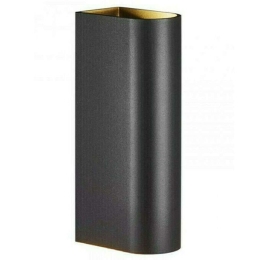 Φωτιστικό Τοίχου Calvi 2019141003 7,1x4x15cm Led 210Lm 6,3W 2700K IP54 Black Nordlux Αλουμίνιο,Γυαλί