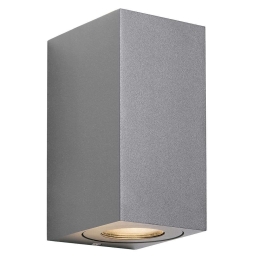 Φωτιστικό Τοίχου Canto Maxi Kubi 2 49731010 10x8,7x17cm 2xGU10 28W IP44 Grey Nordlux Αλουμίνιο