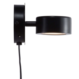 Φωτιστικό Τοίχου Clyde 2010821003 13,6x10cm Dimmable Led 350Lm 5W 2700K Black Nordlux Μέταλλο,Πλαστικό
