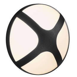 Φωτιστικό Τοίχου Cross 20 2118121003 10,4x20,5cm 1xE14 15W IP54 Black Nordlux Αλουμίνιο, Πλαστικό