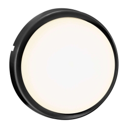 Φωτιστικό Τοίχου Cuba Bright Round 2019171003 Φ17,5cm Led 1600Lm 14W 3000K IP54 Black Nordlux Αλουμίνιο, Πλαστικό