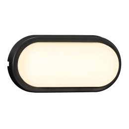 Φωτιστικό Τοίχου Cuba Energy Oval 2019181003 20,5x10cm Led 700Lm 6,5W 3000K IP54 Black Nordlux Πλαστικό