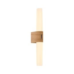 Φωτιστικό Τοίχου - Μπάνιου Helva Double Basic 2015311004 3000K 900L Wood Foil Nordlux Πλαστικό