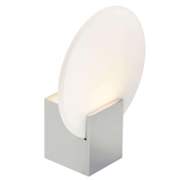 Φωτιστικό Τοίχου Hester 2015391033 9,3x25,5cm Dimmable Led 900Lm 9,5W 3000K IP44 Chrome Nordlux Πλαστικό, Γυαλί
