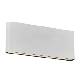 Φωτιστικό Τοίχου Kinver 26 2118181001 26x9cm Led 990Lm 10W 3000K IP54 White Nordlux Αλουμίνιο,Γυαλί