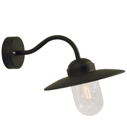 Φωτιστικό Τοίχου Luxembourg 22671003 42x11cm 1xE27 60W IP54 Black Nordlux Ατσάλι,Γυαλί
