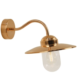 Φωτιστικό Τοίχου Luxembourg 22671030 42x11cm 1xE27 60W IP54 Copper Nordlux Χαλκός,Γυαλί