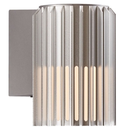 Φωτιστικό Τοίχου Matrix 2118011010 17,4x16,8cm 1xE27 15W IP54 Aluminium Nordlux Αλουμίνιο, Πλαστικό