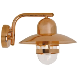 Φωτιστικό Τοίχου Nibe 24981030 34x24cm 1xE27 60W IP54 Copper Nordlux Copper,Glass